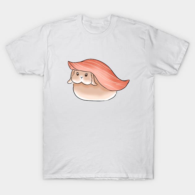 Salmon Sushi Rabbit _ Bunny Sushi _ Bunniesmee T-Shirt by GambarGrace